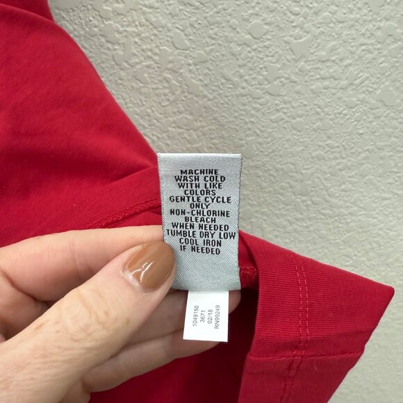 Catherines Suprema Red Soft Cotton Stretch Tank Top Shirt Womens 2X 22/24 NEW - Picture 5 of 8